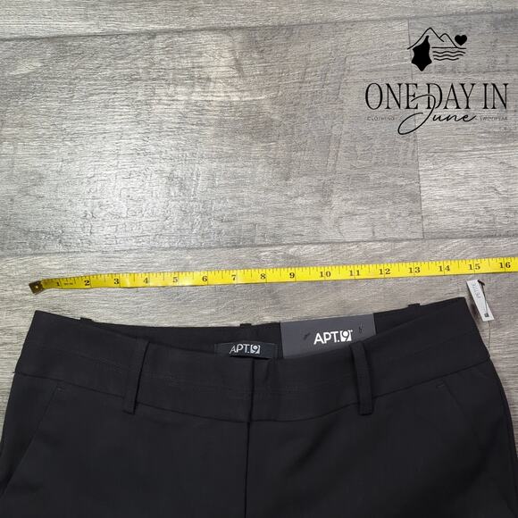 Apt. 9 Petite Mid Rise Straight Leg Dress Pants Size 4Ps - Picture 3 of 6